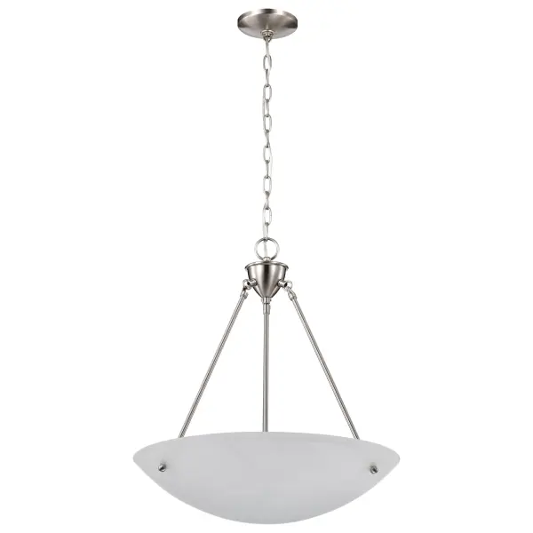 Alabaster Glass Bowl Pendant Light - 23 Inch - Image 6
