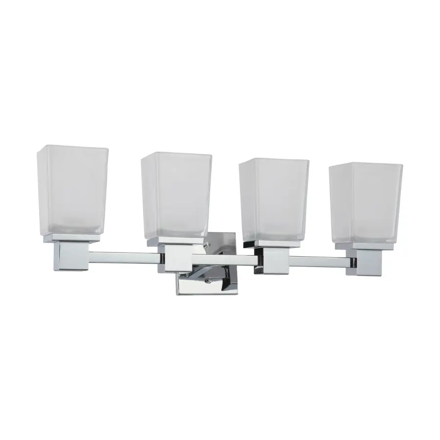 Parker 4-Light Vanity Fixture with Sandstone Etched Glass