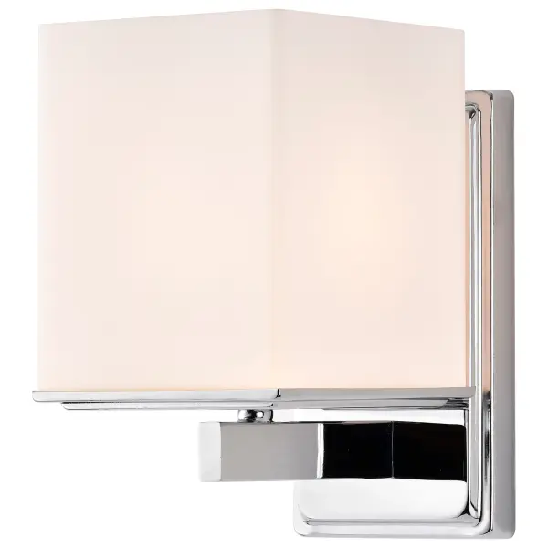 Bento 1-Light Vanity Fixture with Satin White Glass - Image 2