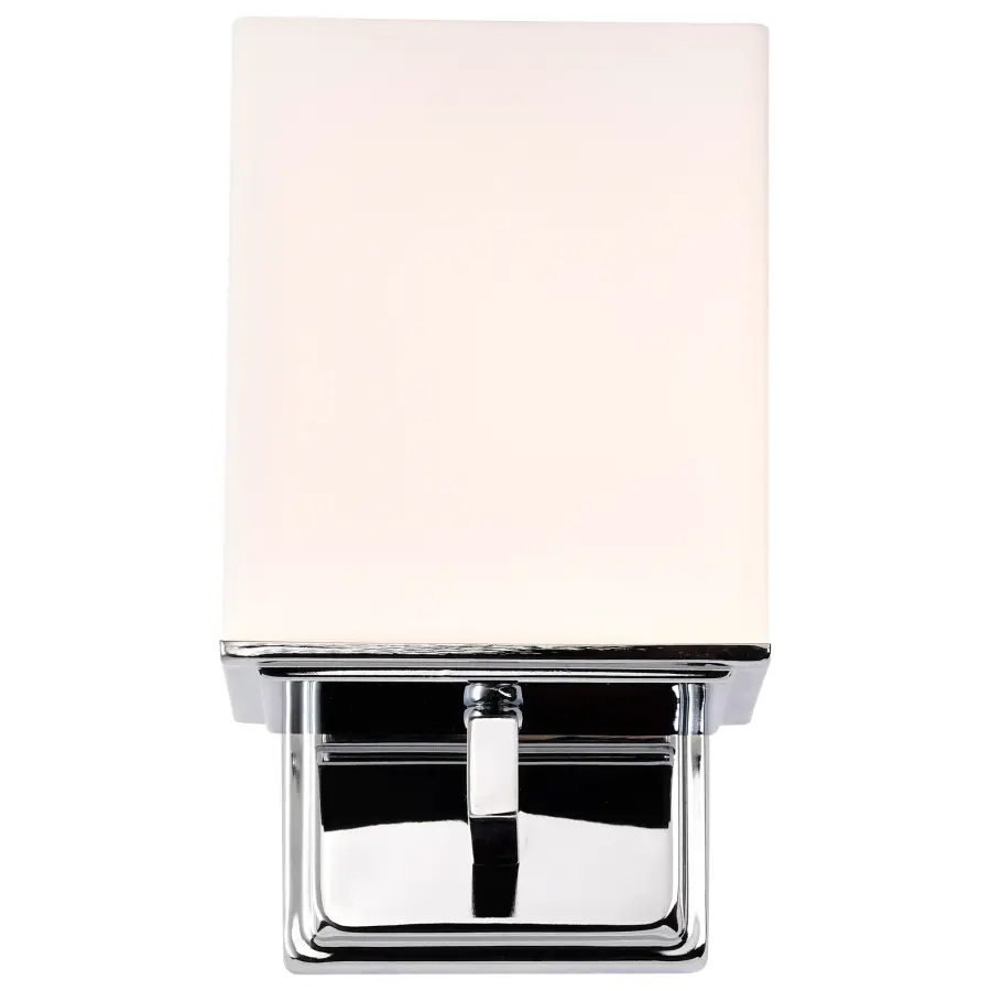 Bento 1-Light Vanity Fixture with Satin White Glass - Image 5