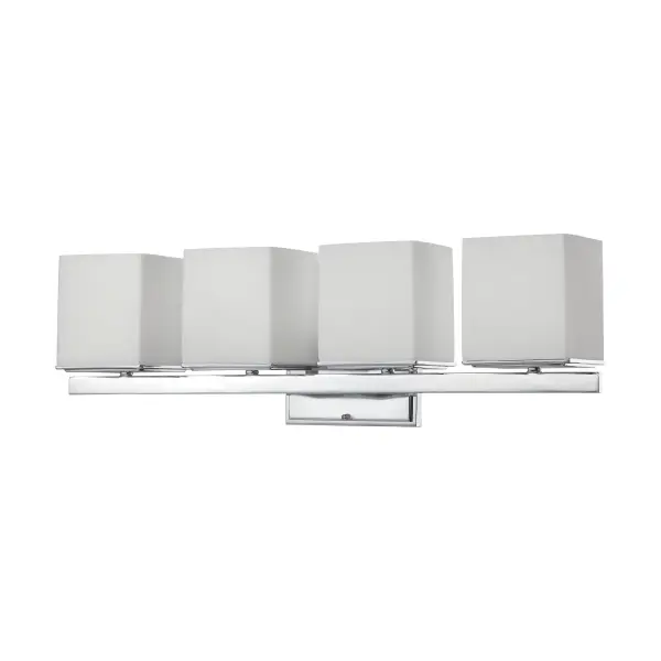 Bento 4-Light Vanity Fixture with Satin White Glass