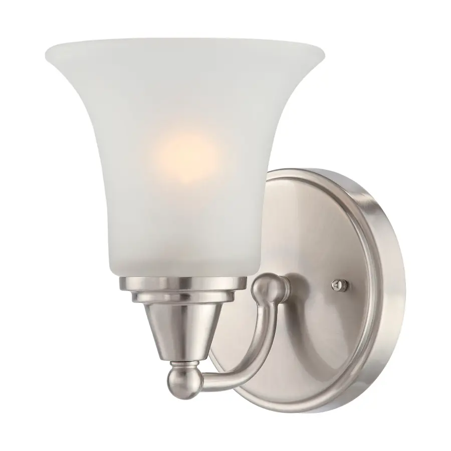 Surrey 1-Light Vanity Fixture with Frosted Glass - Image 1