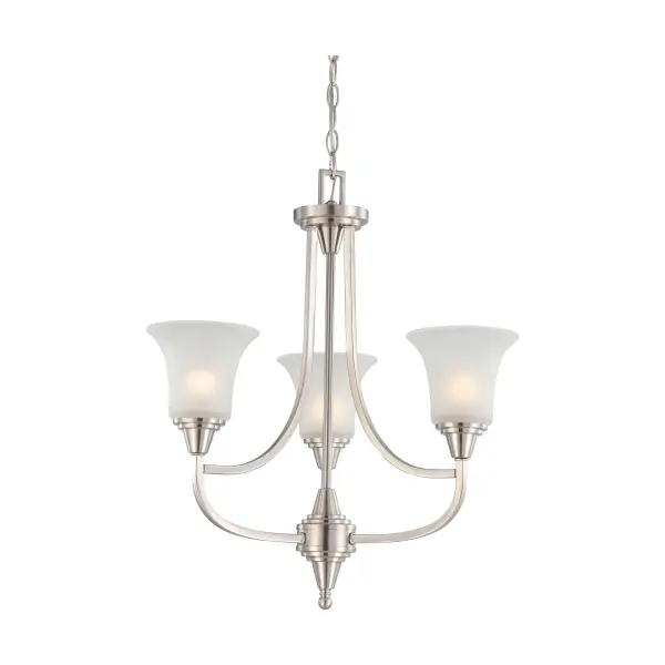 Surrey 3-Light Chandelier with Frosted Glass