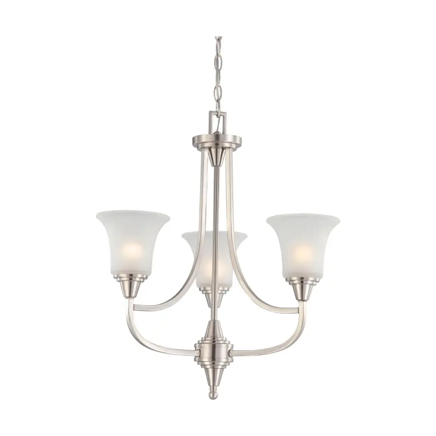 Surrey 3-Light Chandelier with Frosted Glass