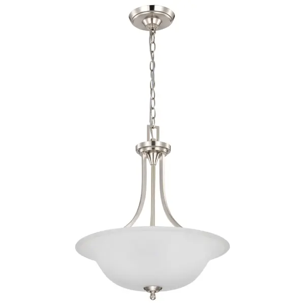 Surrey 3-Light Pendant with Frosted Glass - Image 3