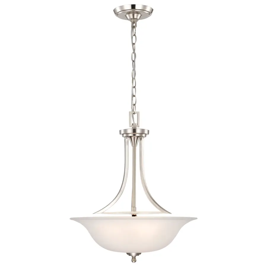 Surrey 3-Light Pendant with Frosted Glass - Image 5