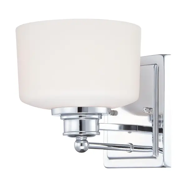 Sleek Chrome Vanity Light with Clean Contemporary Lines