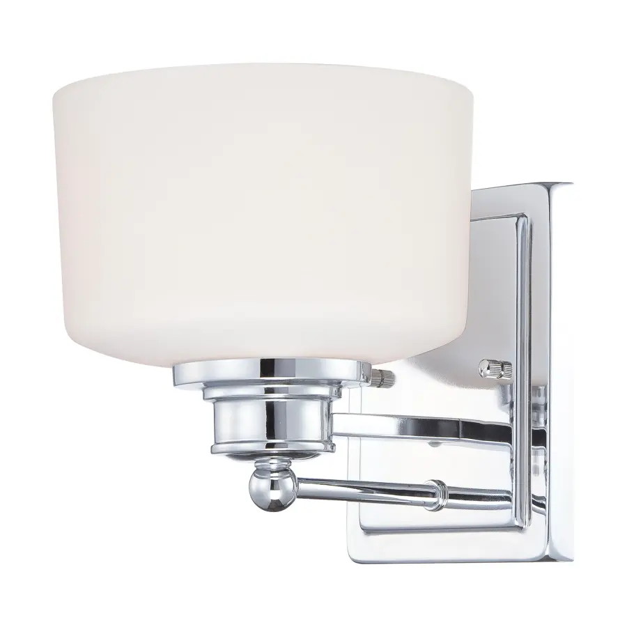 Sleek Chrome Vanity Light with Clean Contemporary Lines