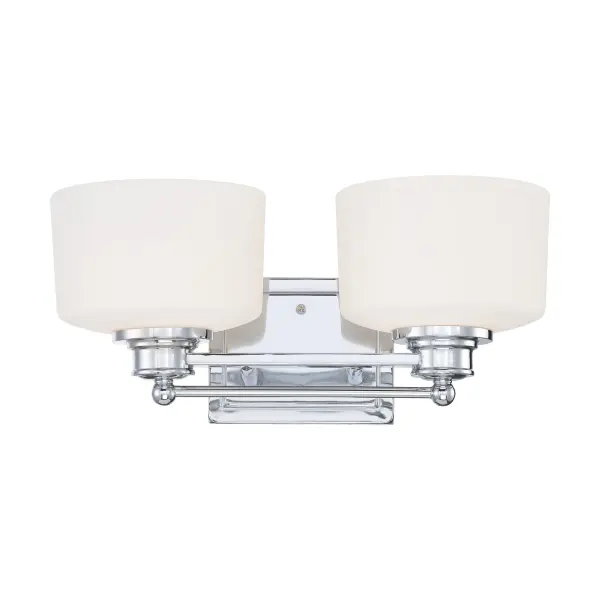 Sleek Chrome Vanity Light with Understated Contemporary Elegance - Image 1