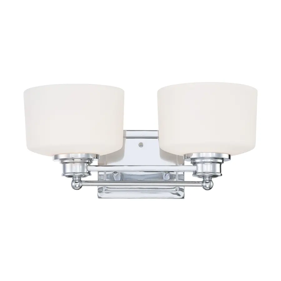 Sleek Chrome Vanity Light with Understated Contemporary Elegance - Image 1