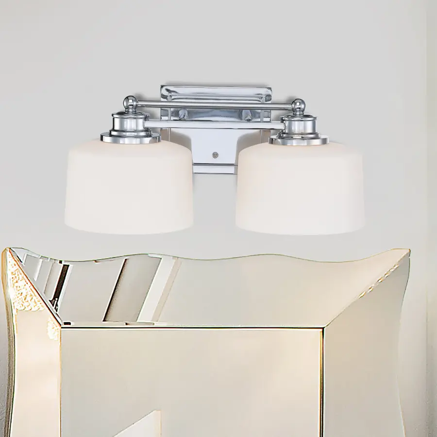 Sleek Chrome Vanity Light with Understated Contemporary Elegance - Image 4