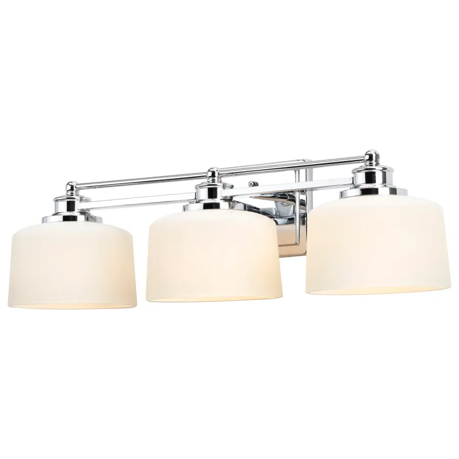 Elegant Chrome Vanity Light with Timeless Appeal - Image 2