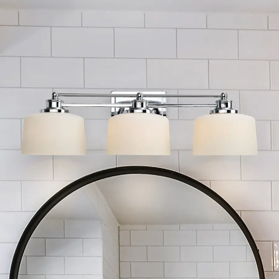 Elegant Chrome Vanity Light with Timeless Appeal - Image 17