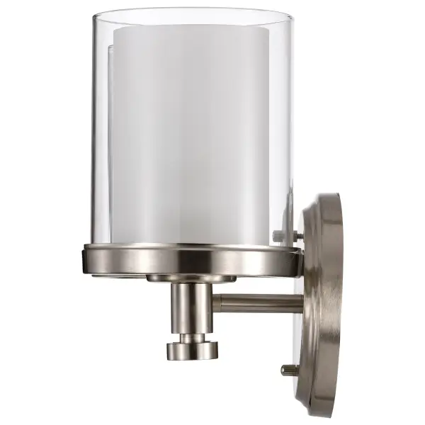 Decker 3-Light Vanity Fixture with Clear and Frosted Glass - Image 7