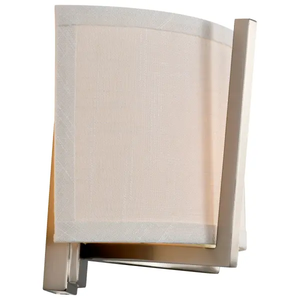 Gemini 2-Light Wall Sconce with Slate Gray Fabric Shade - Image 11
