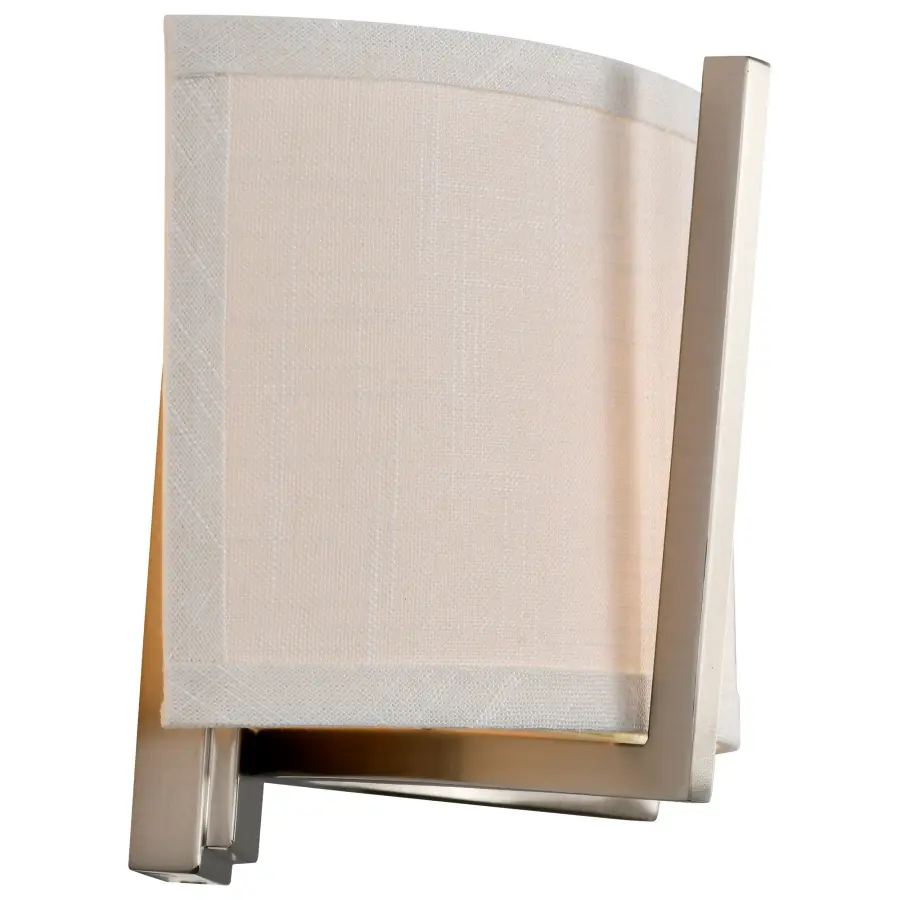 Gemini 2-Light Wall Sconce with Slate Gray Fabric Shade - Image 11