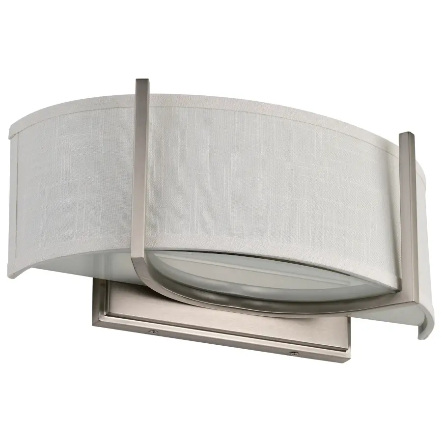 Gemini 2-Light Wall Sconce with Slate Gray Fabric Shade - Image 6