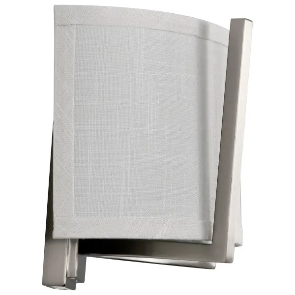Gemini 2-Light Wall Sconce with Slate Gray Fabric Shade - Image 10