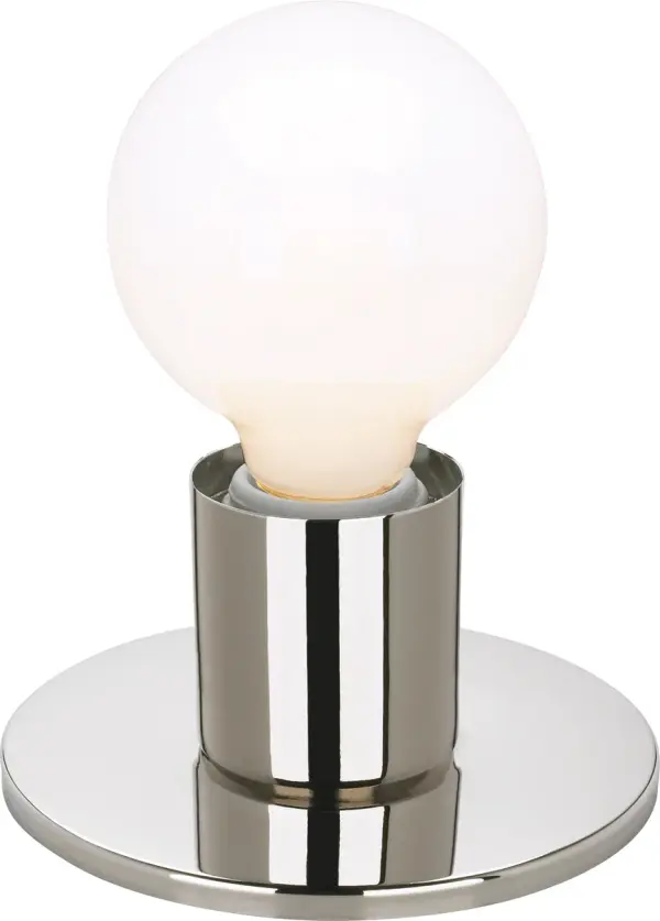A sleek, budget-friendly surface mount fixture offering flexible installation options. The polished nickel finish and dual-direction capability make it ideal for hallways, bathrooms, and accent lighting throughout the home. - alternate view