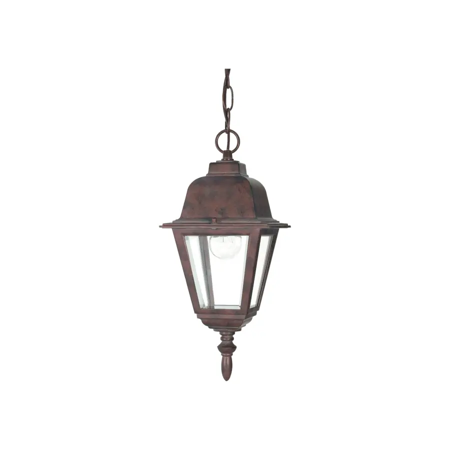 Classic Outdoor Lantern with Timeless Bronze Finish - Image 1