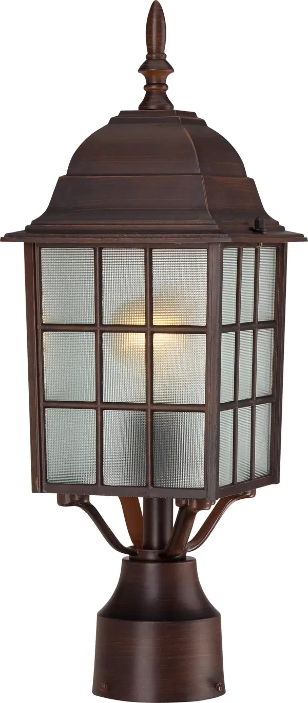 Adams Outdoor Post Light with Frosted Glass