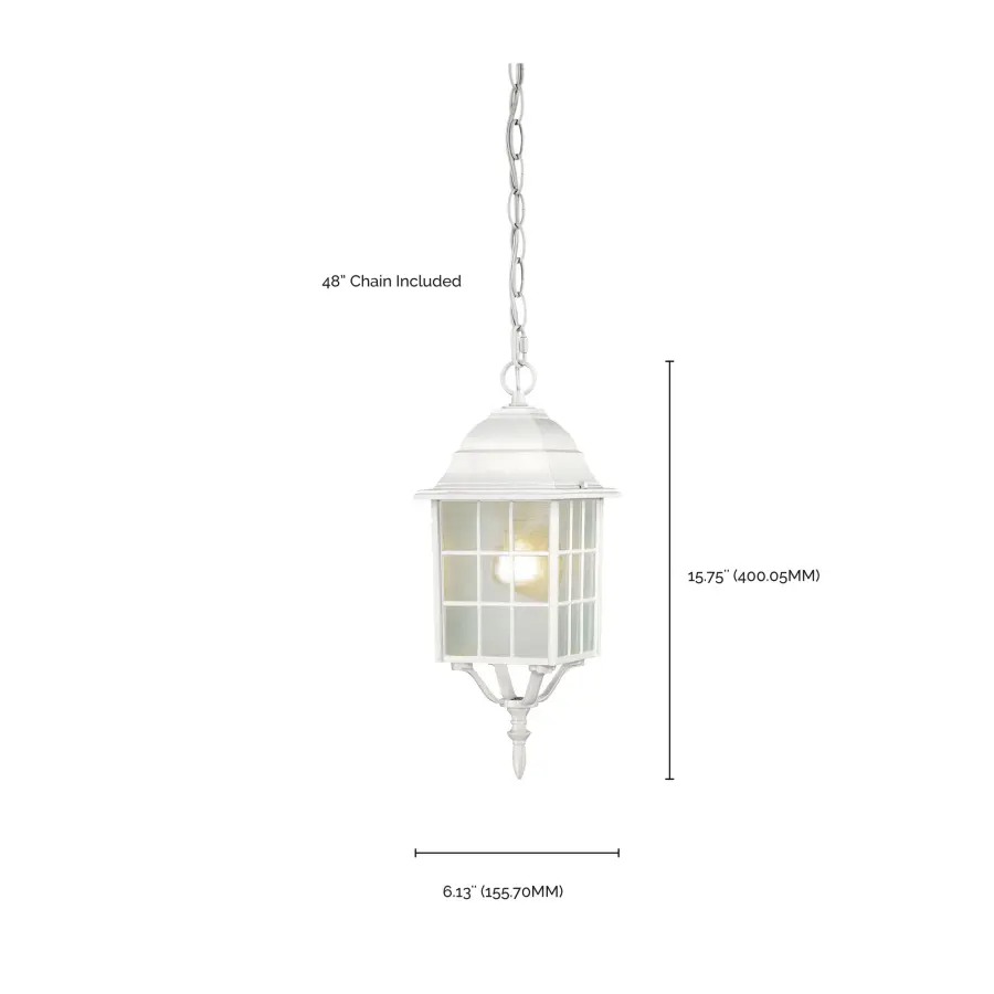 Classic Outdoor Pendant with Soft, Welcoming Light - Image 4