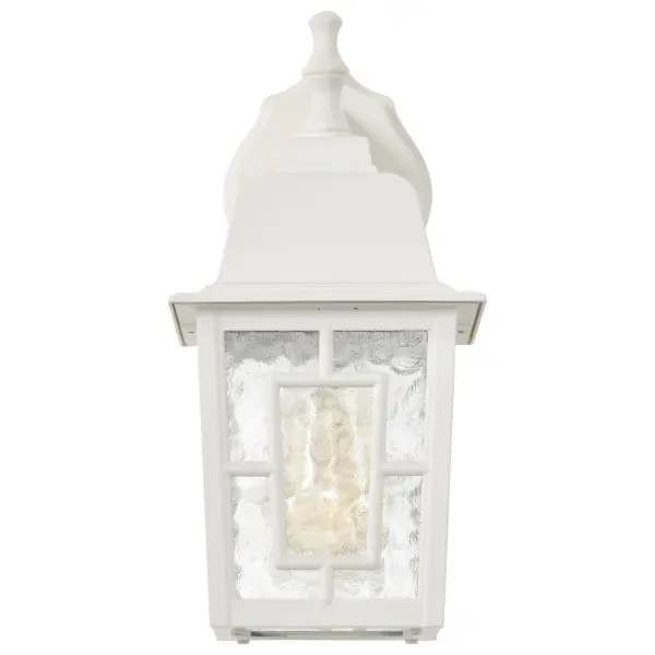 Architectural Outdoor Wall Sconce with Geometric Water Glass Design - Image 2