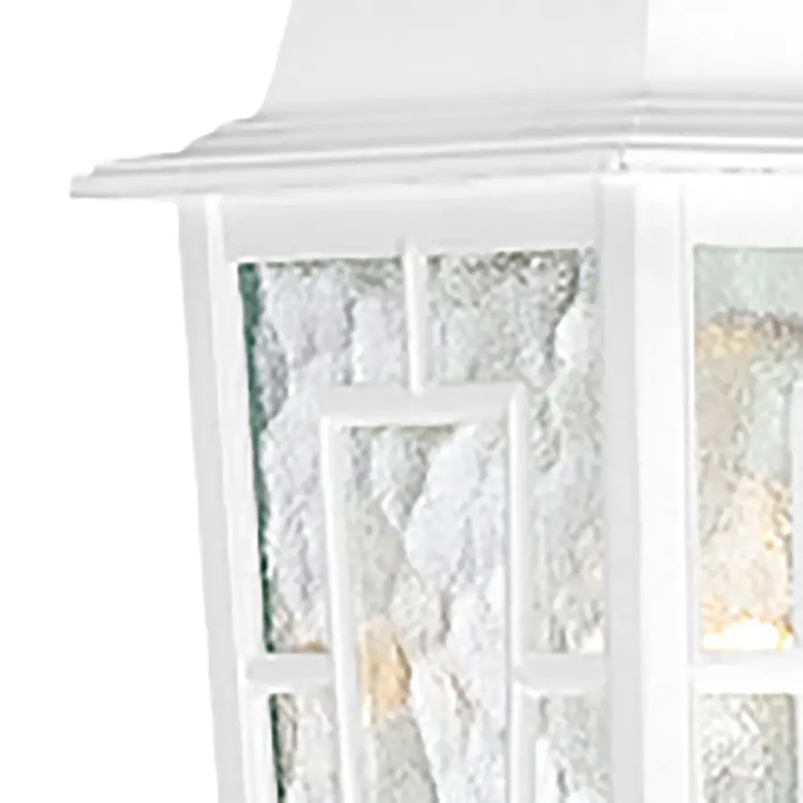 Architectural Outdoor Wall Sconce with Geometric Water Glass Design - Image 8