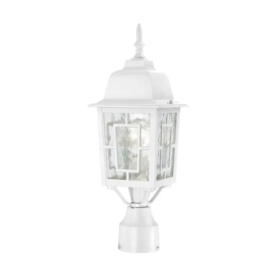 Architectural Outdoor Post Light with Distinctive Water Glass Design - Image 1