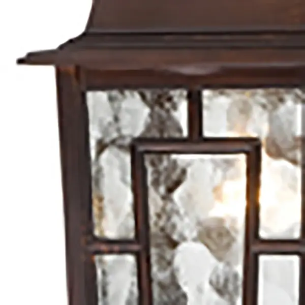 Architectural Outdoor Lantern with Geometric Water Glass Design - Image 6