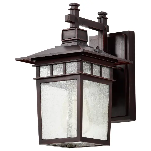 Cove Neck 1-Light Outdoor Wall Lantern with Clear Seeded Glass - Image 4