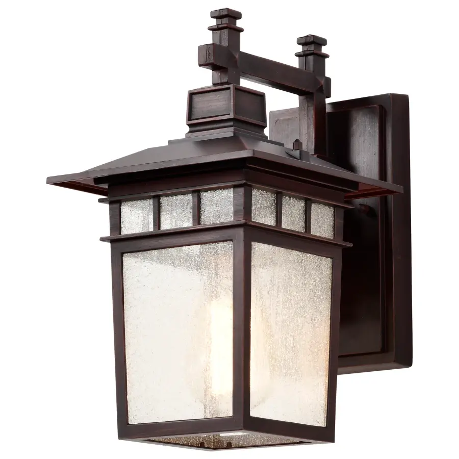 Cove Neck 1-Light Outdoor Wall Lantern with Clear Seeded Glass - Image 5