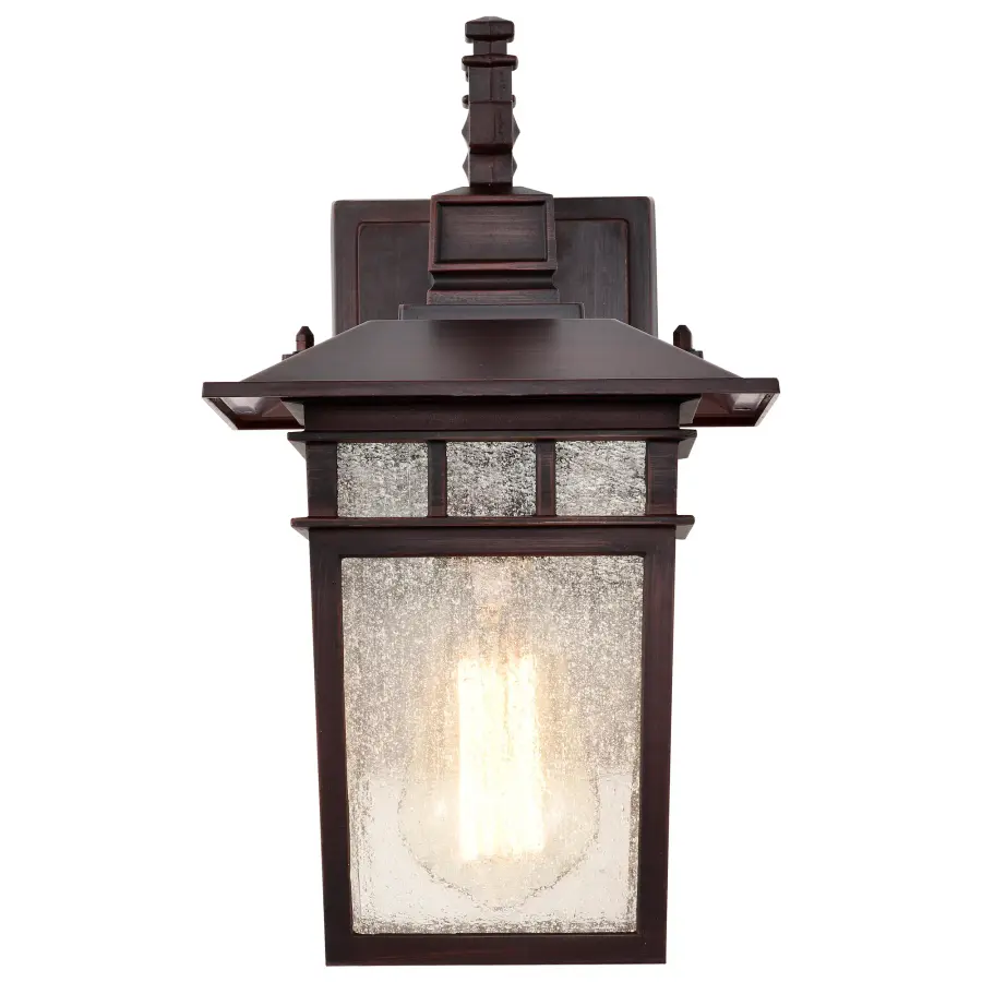 Cove Neck 1-Light Outdoor Wall Lantern with Clear Seeded Glass - Image 6