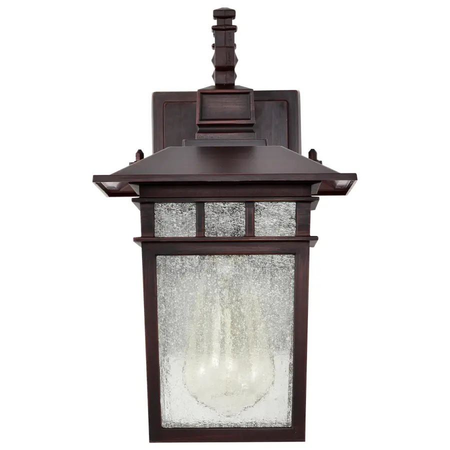 Cove Neck 1-Light Outdoor Wall Lantern with Clear Seeded Glass - Image 7