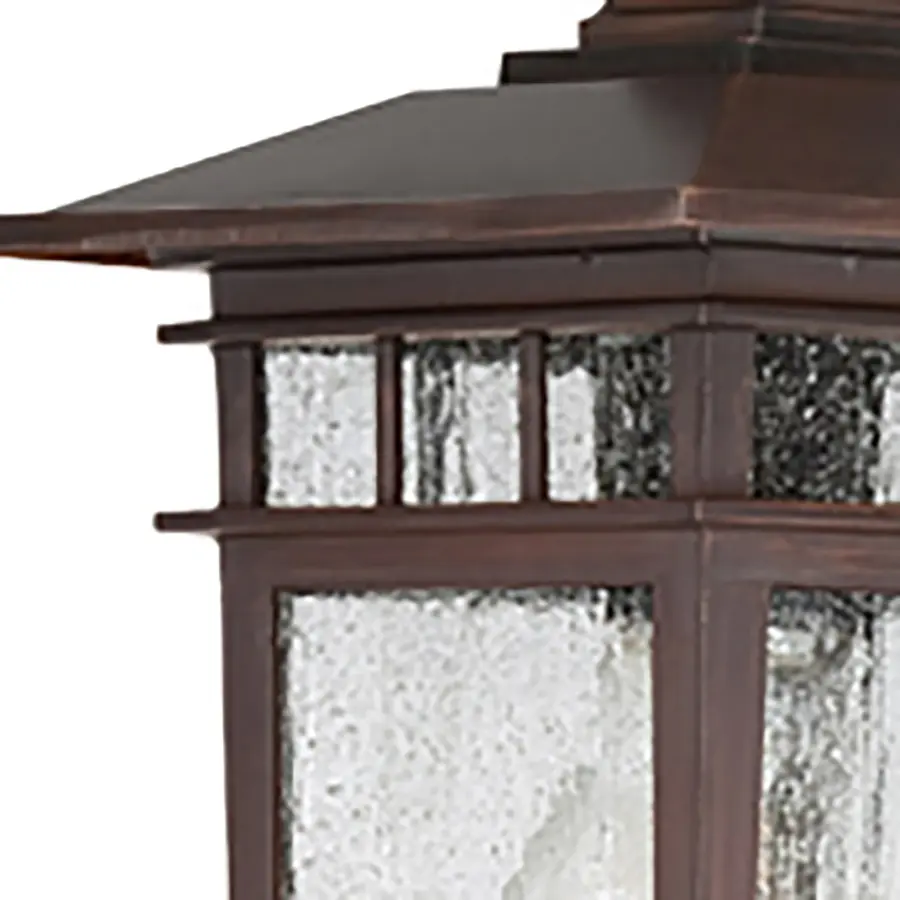 Cove Neck 1-Light Outdoor Wall Lantern with Clear Seeded Glass - Image 8