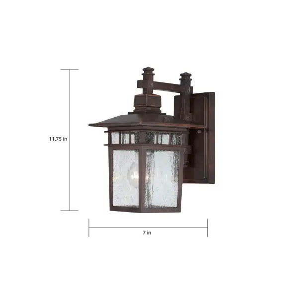 Cove Neck 1-Light Outdoor Wall Lantern with Clear Seeded Glass - Image 10