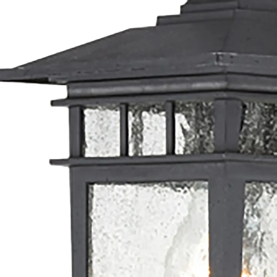 Cove Neck 12" Outdoor Wall Lantern with Clear Seed Glass - Image 2