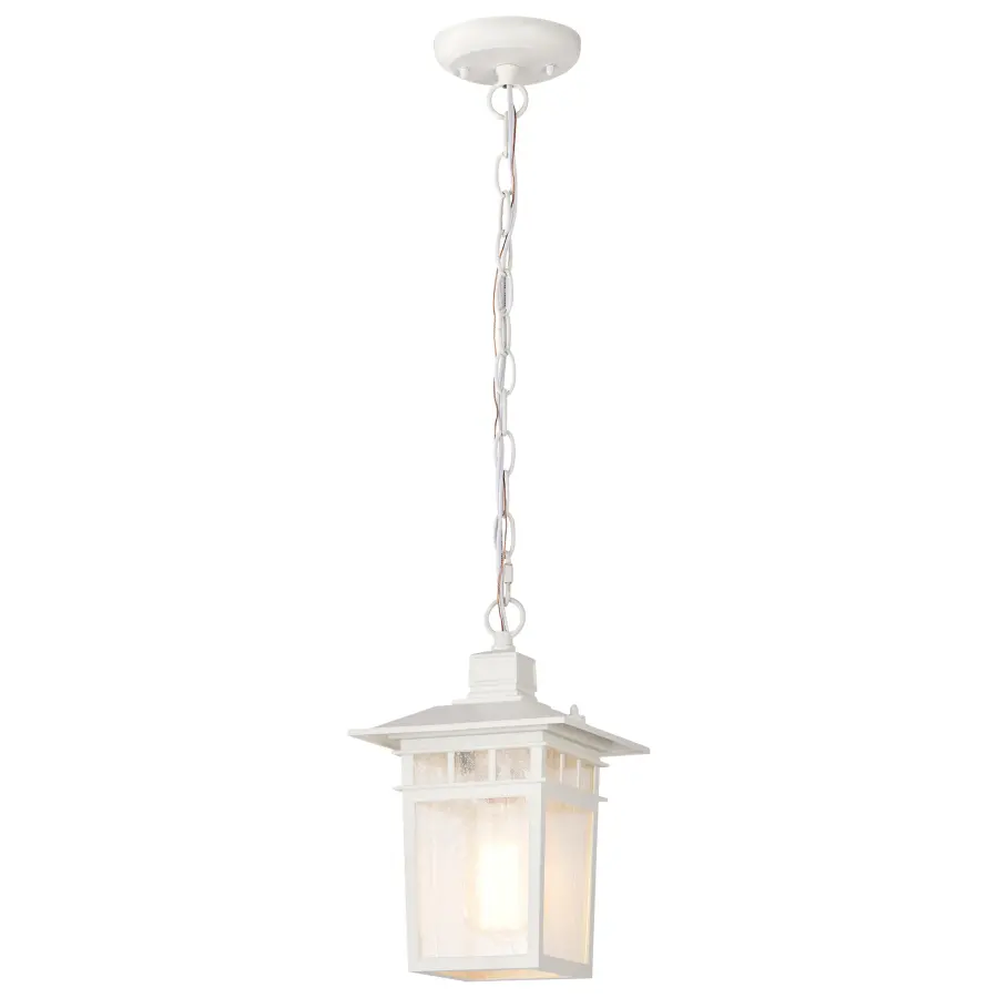 Cove Neck 1-Light 12" Outdoor Hanging Lantern with Clear Seeded Glass - Image 2