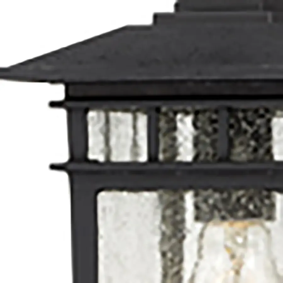 Cove Neck 1-Light Outdoor Hanging Lantern with Clear Seeded Glass - Image 2