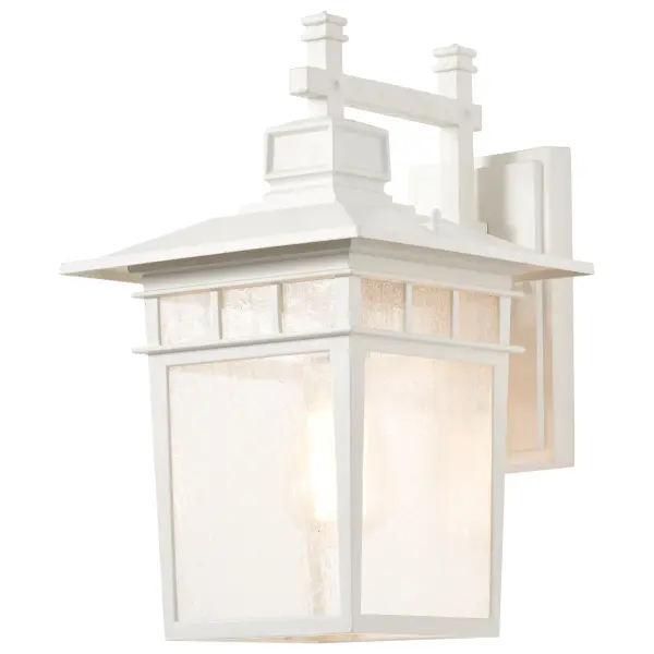 Cove Neck 14" Outdoor Wall Lantern with Clear Seeded Glass - Image 4