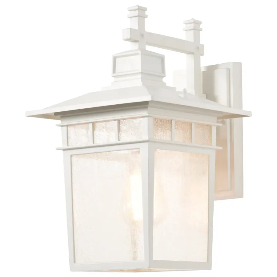 Cove Neck 14" Outdoor Wall Lantern with Clear Seeded Glass - Image 4