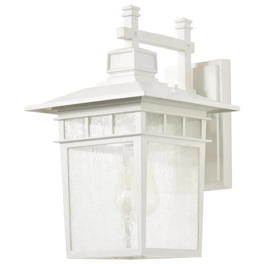 Cove Neck 14" Outdoor Wall Lantern with Clear Seeded Glass - Image 5