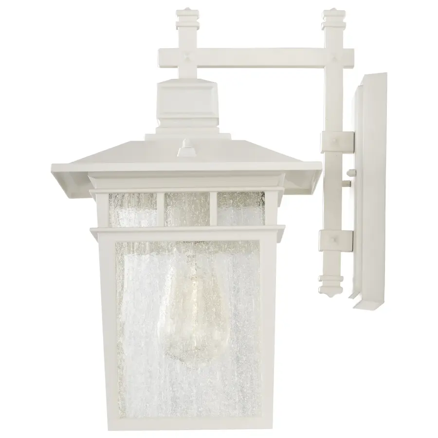 Cove Neck 14" Outdoor Wall Lantern with Clear Seeded Glass - Image 6