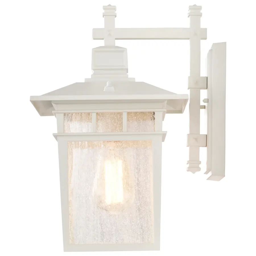 Cove Neck 14" Outdoor Wall Lantern with Clear Seeded Glass - Image 7