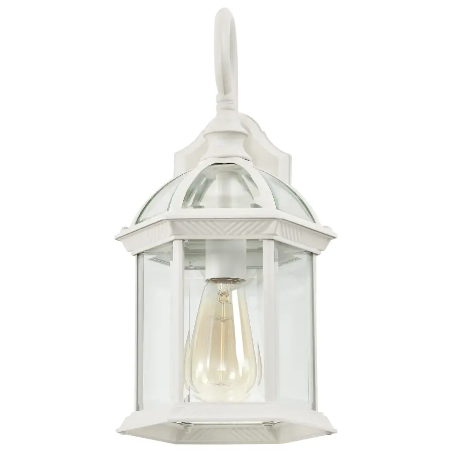 Boxwood 15" Outdoor Wall Sconce with Clear Seed Glass - Image 7