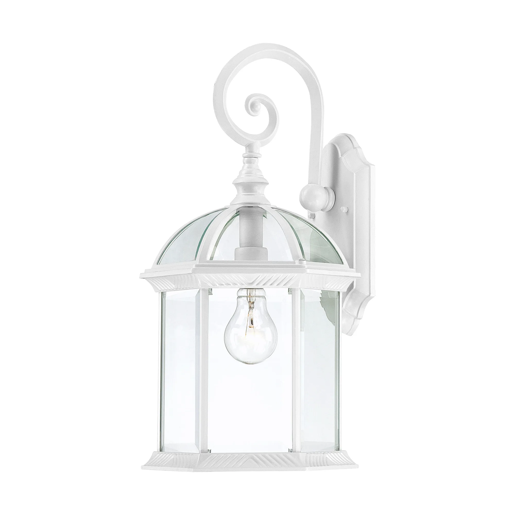 Boxwood 19" Outdoor Wall Sconce with Clear Beveled Glass