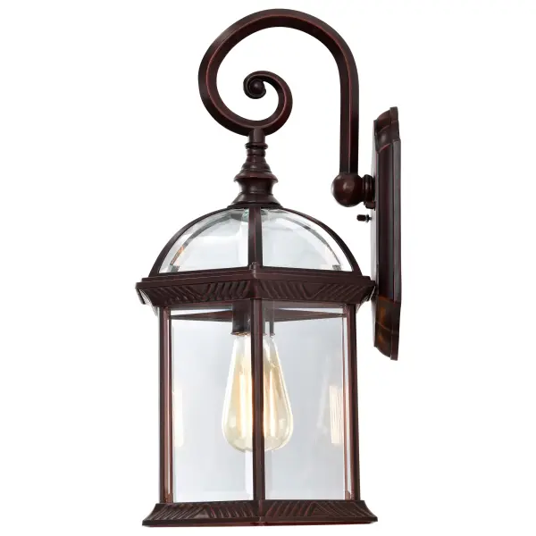 Boxwood 19" Outdoor Wall Sconce with Clear Beveled Glass - Image 3