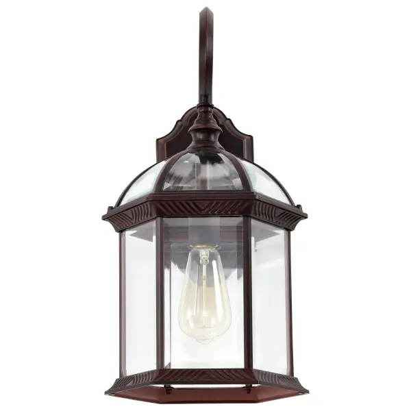 Boxwood 19" Outdoor Wall Sconce with Clear Beveled Glass - Image 4