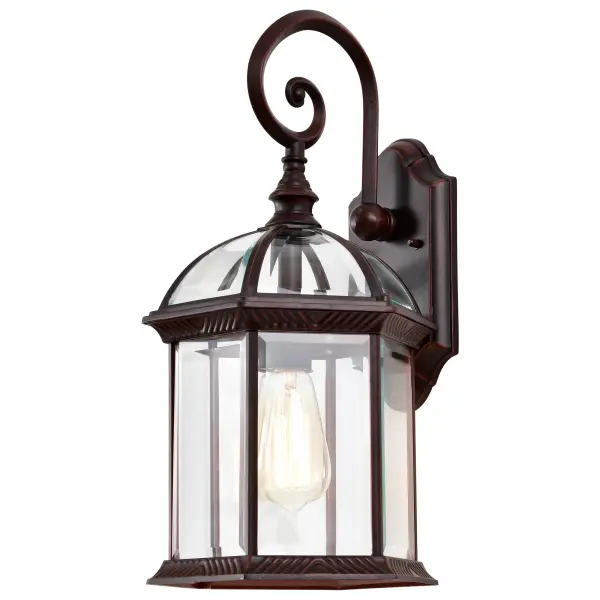 Boxwood 19" Outdoor Wall Sconce with Clear Beveled Glass - Image 5
