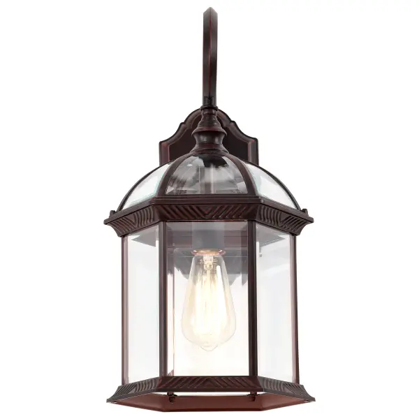 Boxwood 19" Outdoor Wall Sconce with Clear Beveled Glass - Image 6